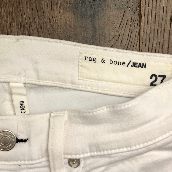 Rag & Bone White Capri Jeans - Picture 2 of 4